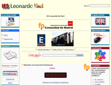 Tablet Screenshot of iesleonardo.com